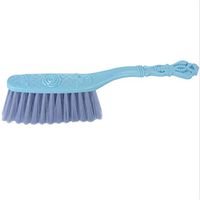 YESMAEA Long Wooden Handle Dusting Brush Soft Cleaning Brush Dust Hair Cleaning Brush for Bed Sheets Clothes,blue