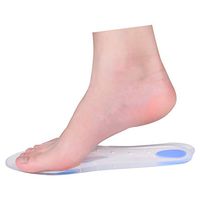 Insoles Silicone Gel Arch Support Orthotic Shoe Insert - Relieve Plantar Fasciitis Pain Release Heel Bone Spur Calluses and Corns Massage Heels and Metatarsal (L(Women:10.5-11 // Men: 8.5-10))