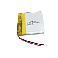 50ea Rechargeable Battery 1000mAH 1AH 3.7V Battery 6X40X40mm LiPo Battery Cell with PCM and Wires Lithium Battery