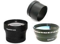 Wide + Tele Lens + Tube Adapter bundle for Canon Powershot Pro1, Canon Pro-1 Digital