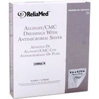 ZSCA4475 - ReliaMed Silver Alginate/CMC Dressings 4 x 4-3/4 Pad