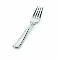 Fineline Settings Cutlery-Bagged-24 Count Forks, Silver  576 Pieces