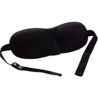 Cinhent 3D Glasses Shaped Eye Mask Sleep Mask Adjustable 3D Contoured Eye Masks for Sleeping, Travel, Shift Works, Naps & Night Blindfold Eyeshade Sponge Blinder Blackout for Men and Women