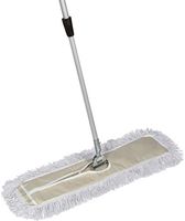 Tidy Tools 30 Inch Cotton Dust Mop - 30'' X 5'' Wide Mop Head with Cut Ends (60 Inch Extendable Metal Telescopic Handle)