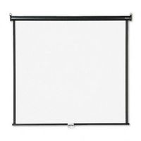 QUARTET Wall or Ceiling Projection Screen, 60 x 60, White Matte, Black Matte Casing (Case of 2)