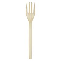 Eco-Products Plantware Renewable and Compostable Fork - 7 inch - Case of 1000