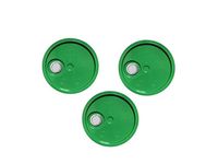 5 Gallon Bucket Lids, Green Reike Flex Spout Plastic Bucket and Pail Lid-UN Rated-3 Pack