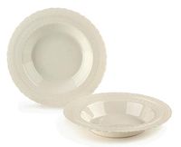 " OCCASIONS" 240 Bowls Pack, Extra Heavyweight Vintage Wedding Party Disposable Plastic Bowls (14 oz Soup Bowl, Chateau Ivory)