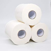 BYIA White Toilet Paper Toilet Roll Tissue Roll Pack Of 10 3Ply Paper Towels Tissue