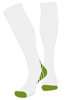 T5RSOX Compression Socks Women Best for Travel, Nurses, Pregnancy, 40-45mmHg, White/Olive Green, Medium