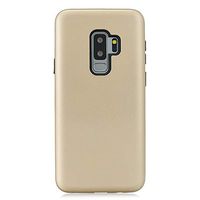 Cfrau 3 in 1 Case with Black Stylus Compatible with Samsung Galaxy S9 Plus,Stylish Ultra Thin Scratchproof Absorption Heavy Duty Soft Silicone + PC Back Cover Case,Gold