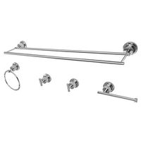 Kingston Brass BAH8213478C Concord 5-Piece Bathroom Accessory Set, Polished Chrome