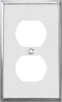 Jackson Deerfield 8CS108 Pro-Plate Steel Duplex Outlet Wall Plate, Chrome Finish