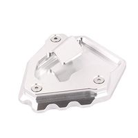 Frames & Fittings Motorcycle Side Kickstand Stand Extension Plate Pad for Honda CRF1000L Africa Twin 2016 2017 2018 - (Color: Silver)