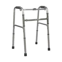 Diry Folding Lightweight Aluminum Alloy Multifunctional Walker Four-Legged Elderly Auxiliary Walker (Color : Gray)