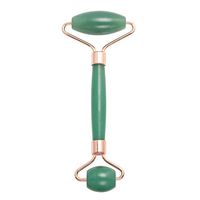 JOVIVI Natural Jade Roller For Face - Gua Sha Massage Scraping Tool- Anti Aging Eye Facial Skin Massager Treatment Therapy - Premium Green Aventurine Jade Stone