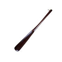 Fitlyiee Solid Wooden Shoe Horn Long Handle for Men Women Kids Travel Comfort Grip (L)