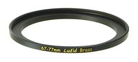 LUŽID X2 Brass 67mm to 77mm Step Up Filter Ring Adapter 67 77 Luzid