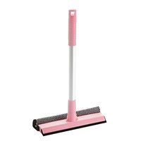 Baiye Window Washer Extractor Telescope Sponge Window washers Cleaning Window Cleaner Shower Wiper Brush Cleaning kit with Aluminum Alloy Handle Long Been Extensible 45-82 cm from