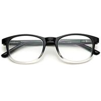 Oval Frame Unisex Readers (Black/Clear)