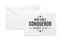 More Than a Conqueror Christian Stationery Note Card Set