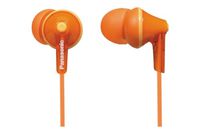 Panasonic Wired Earphones - Wired, Orange (RP-HJE125-D)