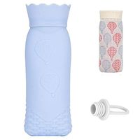 Winter Warm Silicone hot Water Bottle with Knit Cover