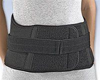 Florida Orthopedics Mesh-Loc Latex Free Lumbar Support 10", For Men or Women, Black - X-Large