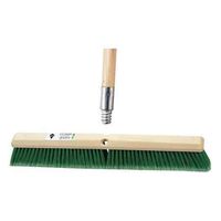Push Broom, Head and Handle, 18", Green