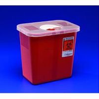 SharpSafety Large Volume Sharps Containers - Red, 2 Gallon - - Case of 20