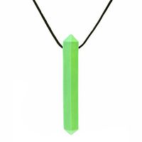 ARK's Krypto-Bite XT Chewable Gem Necklace Chew Jewelry (Extra Tough, Green)