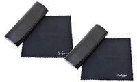 Eyekepper Men Womens Metal Glasses Case with Microfiber Cleaning Soft Cloth (Black, 2pcs)