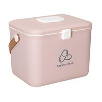 Portable First Aid Box Large 30.5 X 23.5 X 22.8 cm with Handle 2 Layers Medical Storage Kit for Home,Travel & Workplace