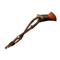 2 Types Natural Bamboo Gongfu Tea Brush Pen Handmade Chinese Kongfu Tea Accessories - Light Brown, Thin 20cm