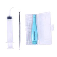 Tonsil Stone Remover Tools LED Light Ear Wax Remover Stainless Steel Earpick Kit