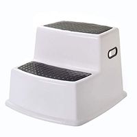 Bathroom Plastic Children's Toilet Seat Ottoman, Thick Double-Layer Non-Slip Foot Stair Stool 34.5 * 35 * 25.5cm Independent Flow Assist (Color : C)