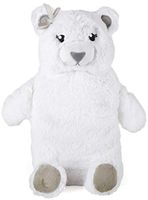 Slumberz 750ml Panda & Polar Bear Hot Water Bottles with Soft Plush Cover, Polar Bear