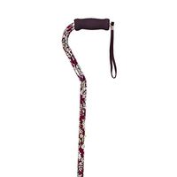 Designer Offset Handle Single Point Cane Color: Burgundy