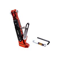 Frames & Fittings Universal Motorcycle Adjustable Kickstand Foot Brace Parking Leg Foot Side Support Stand CNC Aluminium Alloy - (Color: Orange)