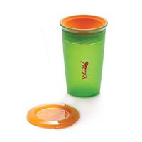 Juicy! Wow Cup, Translucent 360 Sippy Cup with Freshness Lid, Green - 9 oz