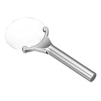 InKach LED Magnifier - Lighted Magnifying Glass Handheld Reading 6X Magnifier Screen (White)