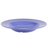Yanco MS-5811BU Mile Stone Pasta Bowl, 16 OZ Capacity, 1.5" Height, 11" Diameter, Melamine, Bule Color, Pack of 24