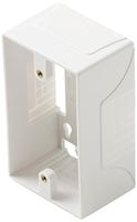 Steren White Single Gang Surface Mount Junction Box