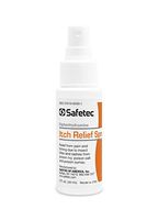 Safetec Itch Relief Spray, 2 oz. Spray Bottle for Poison Ivy, Poison Oak and Insect Bites (Pack of 4 Spray Bottles)
