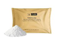 100% Pure HMB Powder, 8oz, 1000mg Serving (Approx. 1/2 TSP), Free of Gluten & Fillers, Enhance Muscle Strength, Made in USA, Undiluted HMB with No Additives, Eco-Friendly Packaging*