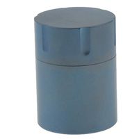 Prettyia Titanium Waterproof Pill Box Case Tablet Container Capsule Bottle Drug Tank with Cylinder Shape - Blue