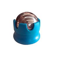 Hot and Cold Massage Roller Ball Stainless Steel Body Massage Gel Ball Heat or Ice Therapy Relieve Hand Feet Back Neck Shoulder Muscle Sore Self Massage (Blue)