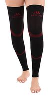 Mojo Compression Stockings Medical Thigh Leg Sleeve 20-30mmhg Black/Red XL