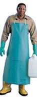 Ansell CPP TM 20mil Heavy Duty PVC Apron - 33" X 49" Green - 56-100-33X49