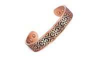 Ahava Avenue Vintage Copper Fashion Unisex Jewelry Bangle Energy Magnetic Healing Bio Bracelet for Men and Women Bracelet Wristband Charm